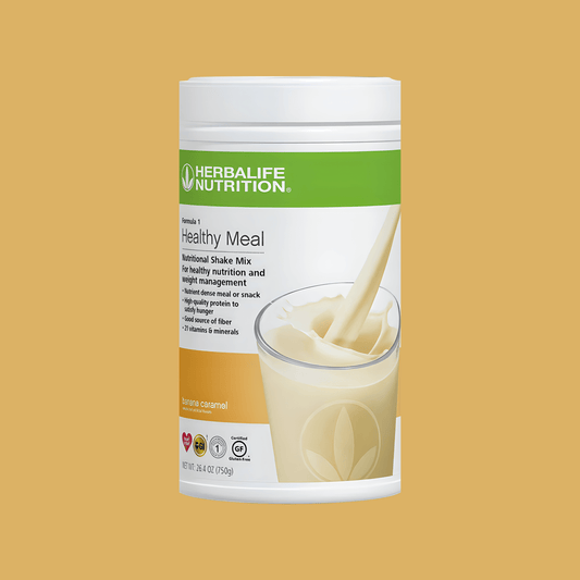 Formula 1 Healthy Meal Nutritional Shake Mix: Banana Caramel 750 g - Lecse