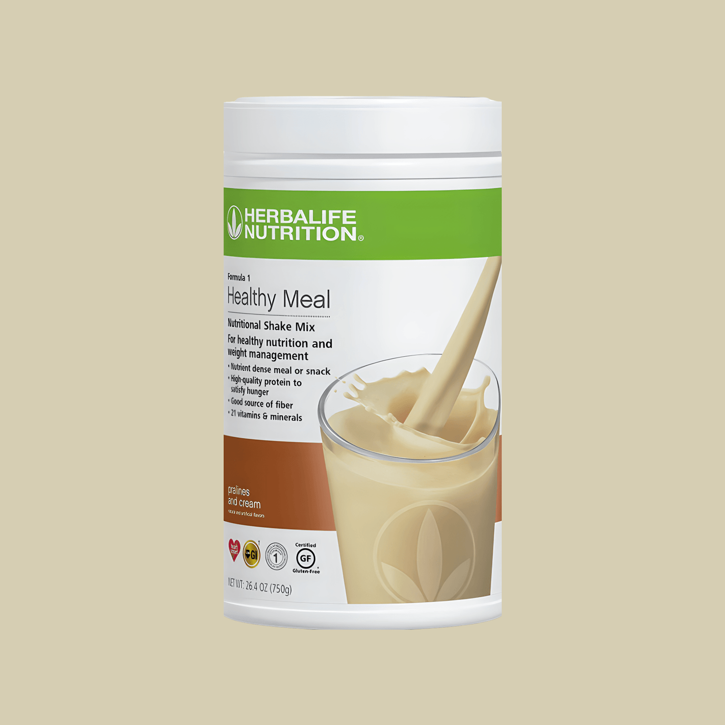 Formula 1 Healthy Meal Nutritional Shake Mix: Pralines and Cream 750 g - Lecse